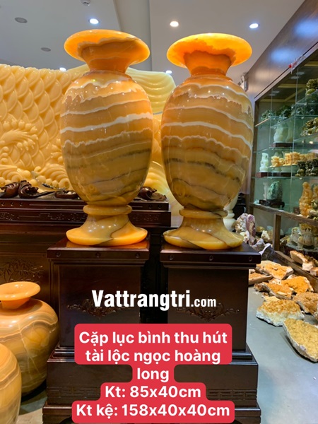 Cặp lục bình thu hút tài lộc ngọc hoàng long 85cm