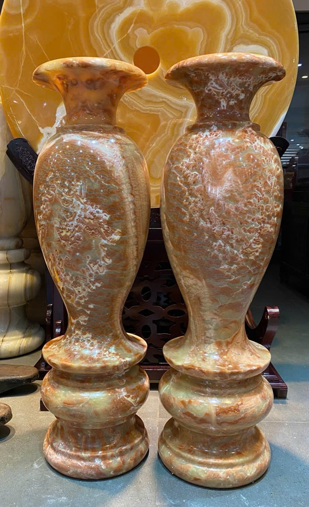 Cặp lục bình thu hút tài lộc ngọc onyx 100cm