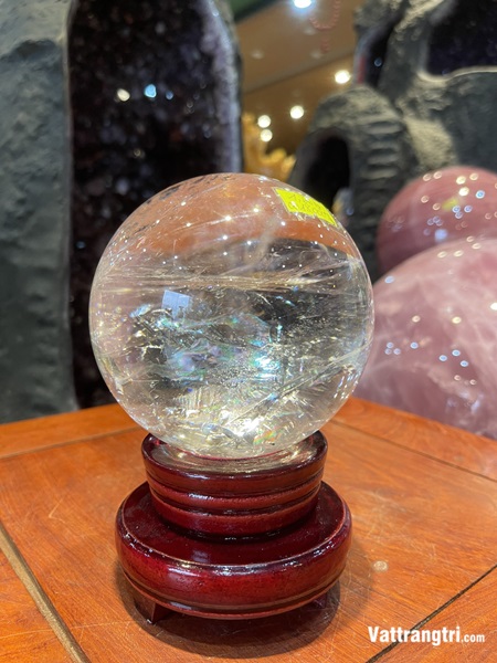 Cầu Đá Thạch Anh Trắng 10cm