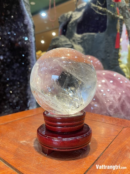 Cầu Đá Thạch Anh Trắng 10cm
