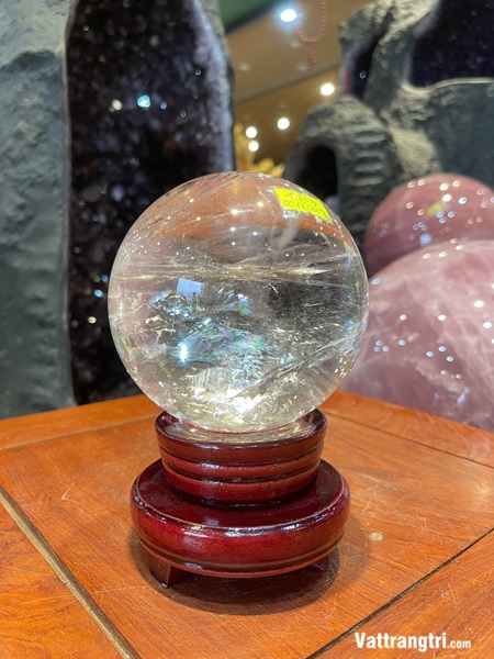 Cầu Đá Thạch Anh Trắng 10cm