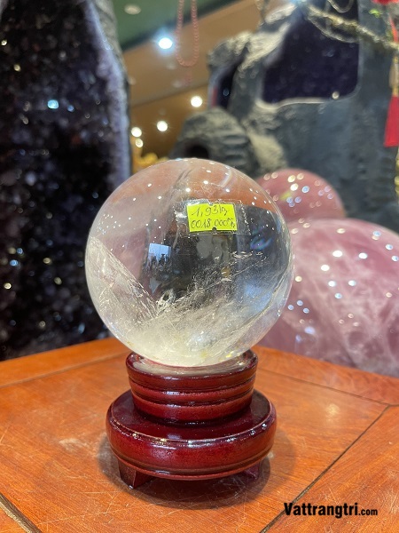 Cầu Đá Thạch Anh Trắng 10cm