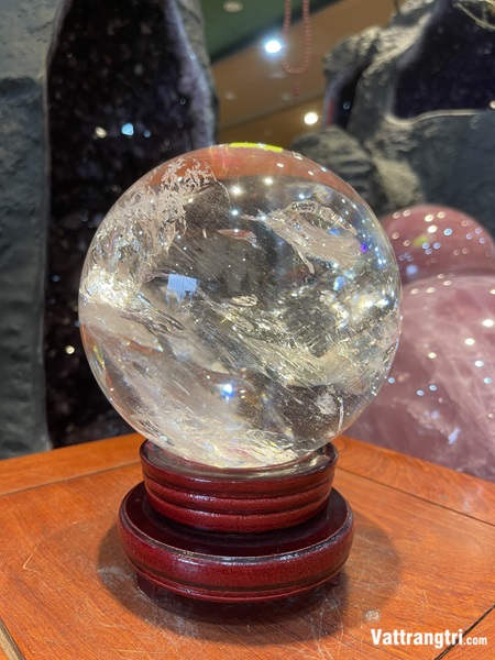 Cầu Đá Thạch Anh Trắng 13cm