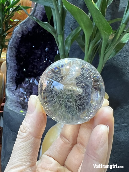 Cầu Đá Thạch Anh Trắng 4.8cm