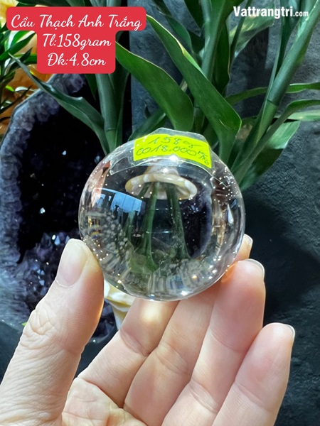 Cầu Đá Thạch Anh Trắng 4.8cm