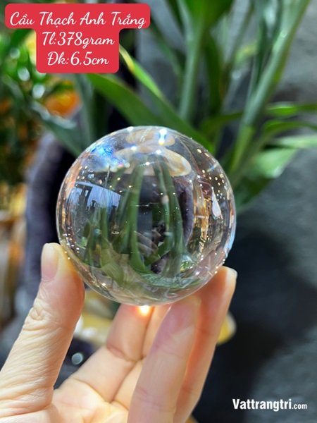 Cầu Đá Thạch Anh Trắng 6.5cm