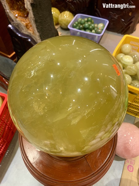 Cầu đá thạch anh vàng siêu lớn 26.8cm