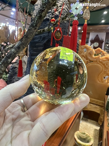 Cầu Thạch Anh Vàng Siêu Trong hàng cao cấp 6.2cm