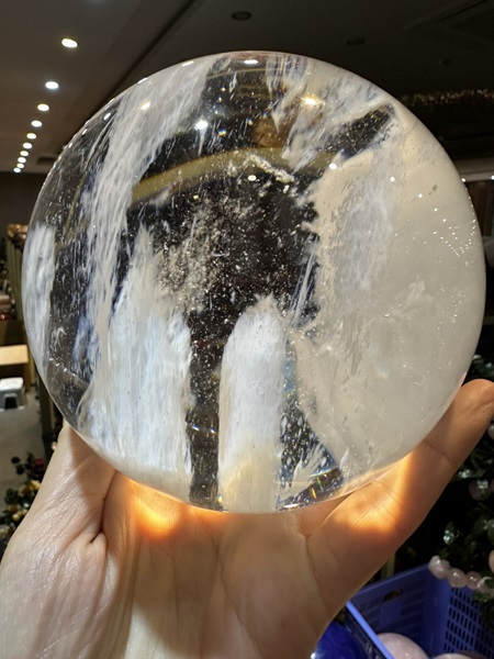 Cầu Thuỷ Tinh Trắng chất vân mây đẹp