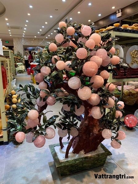 Cây Đào Đá Thạch Anh Hồng 68 Quả (Cây Nhỡ)