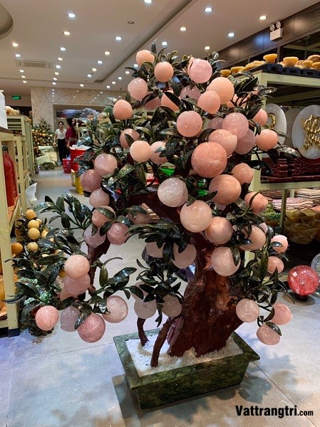 Cây Đào Đá Thạch Anh Hồng 68 Quả (Cây nhỡ)