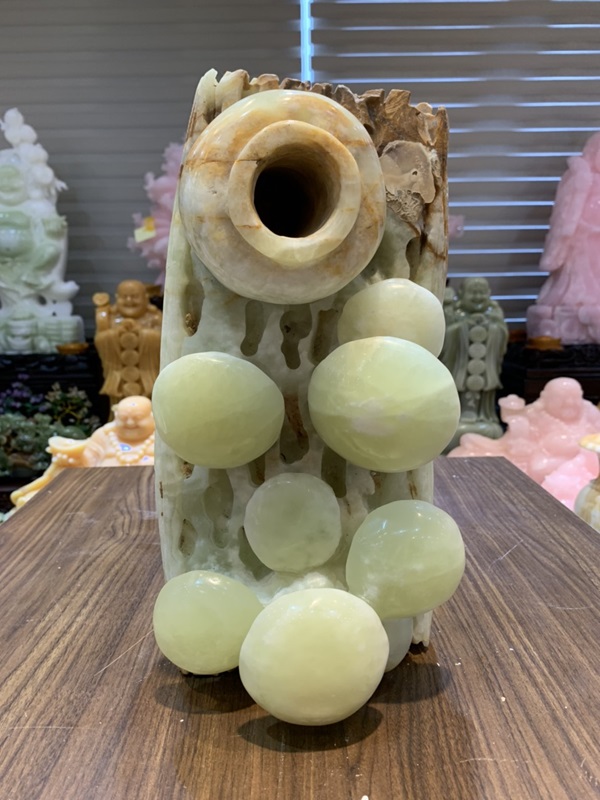 Cây Nấm Ngọc Trường Sinh Ngọc Onyx 36cm