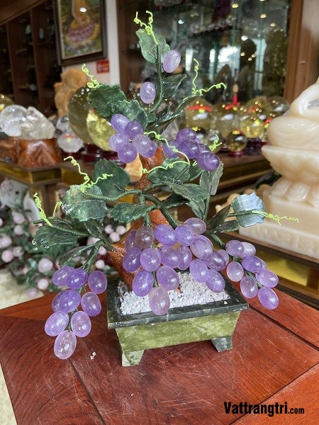 Cây nho đá thạch anh tím 40cm