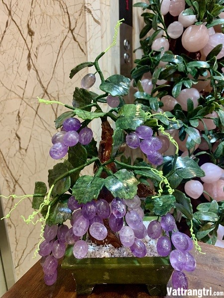 Cây nho đá thạch anh tím 42cm