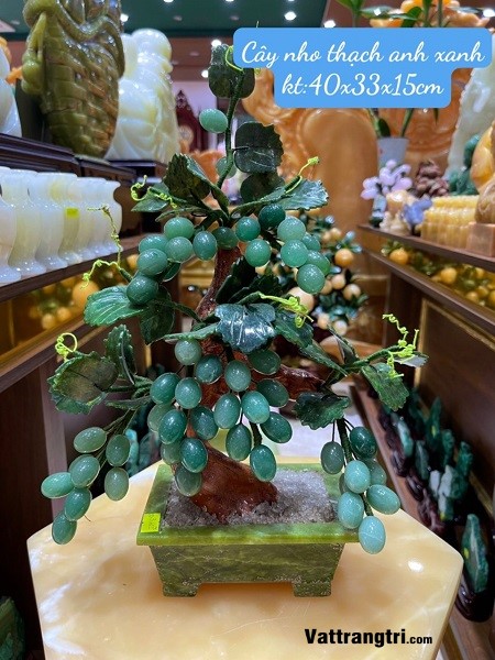 Cây nho đá thạch anh xanh 40cm