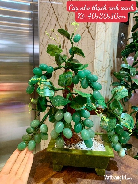 Cây nho đá thạch anh xanh 40cm