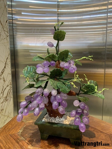 Cây Nho Tài Lộc Thạch Anh Tím 35cm