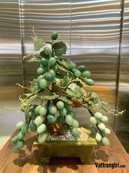 Cây Nho Tài Lộc Thạch Anh Xanh 35cm