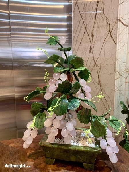 Cây nho đá thạch anh hồng 40cm