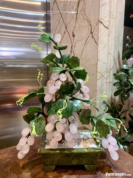 Cây nho đá thạch anh hồng 40cm