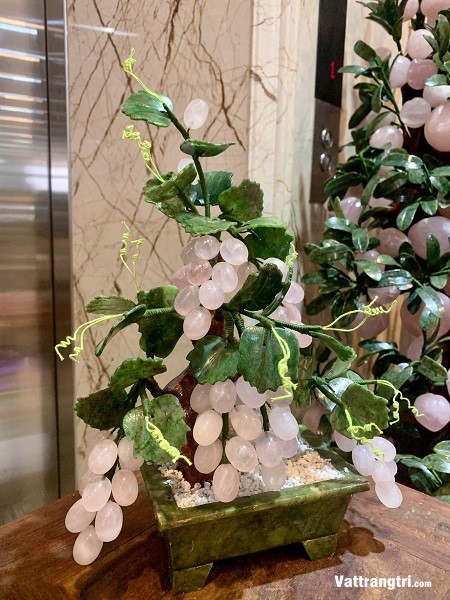 Cây nho đá thạch anh hồng 40cm