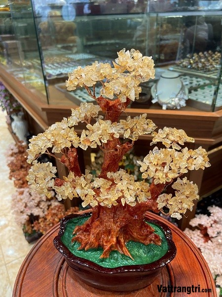 Cây tài lộc thạch anh vàng 32cm