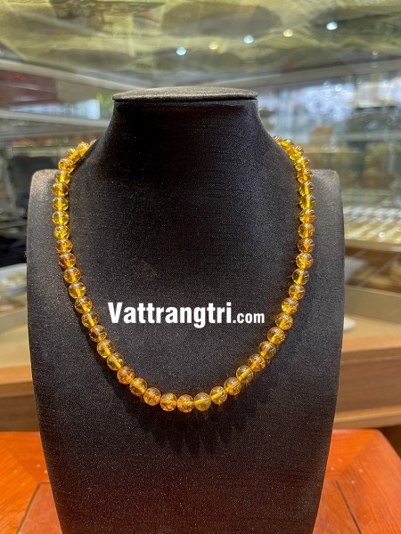 Chuỗi vòng cổ đá hổ phách bao thể vip 8ly