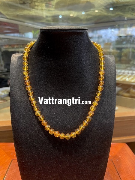 Chuỗi vòng cổ đá hổ phách bao thể vip 8ly