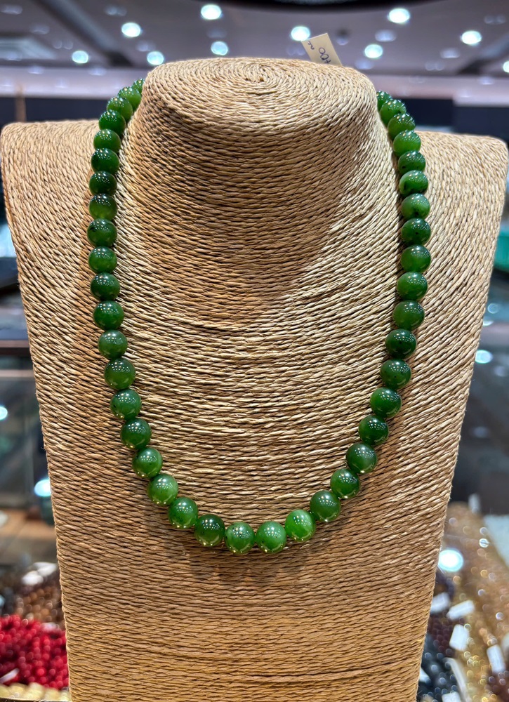 Chuỗi Vòng Cổ Ngọc Bích Xanh 10ly