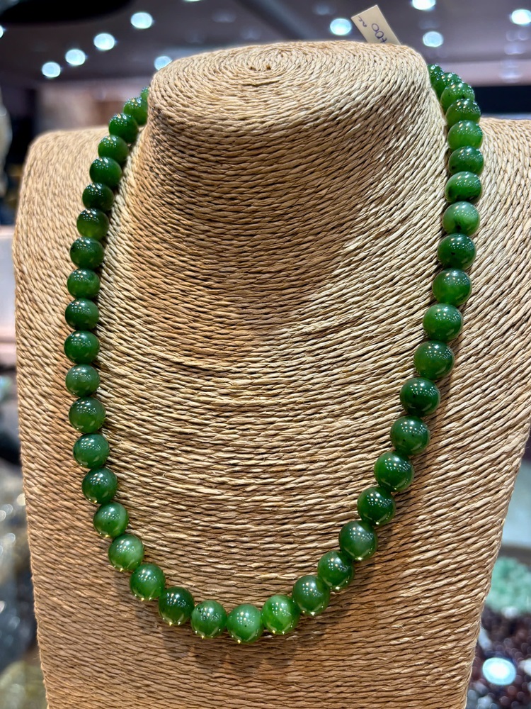 Chuỗi Vòng Cổ Ngọc Bích Xanh 10ly