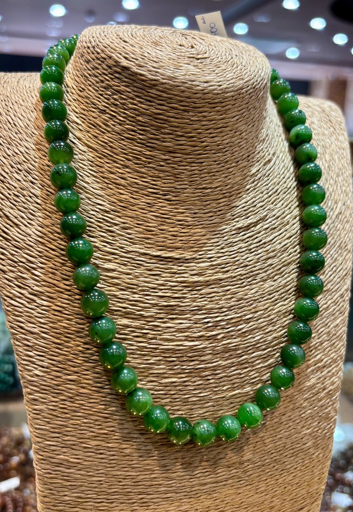 Chuỗi Vòng Cổ Ngọc Bích Xanh 10ly