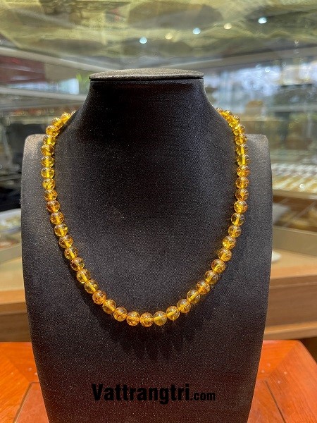 Chuỗi vòng hổ phách bao thể 8ly