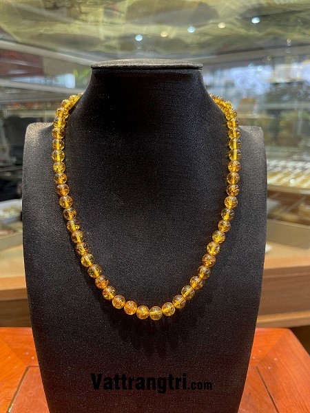 Chuỗi vòng hổ phách bao thể 8ly