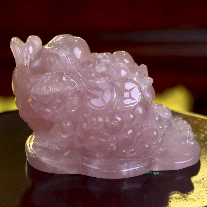 Cóc Thiềm Thừ Đá Thạch Anh Tím Tự Nhiên Trang Trí