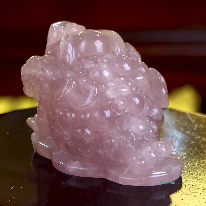 Cóc Thiềm Thừ Đá Thạch Anh Tím Tự Nhiên Trang Trí