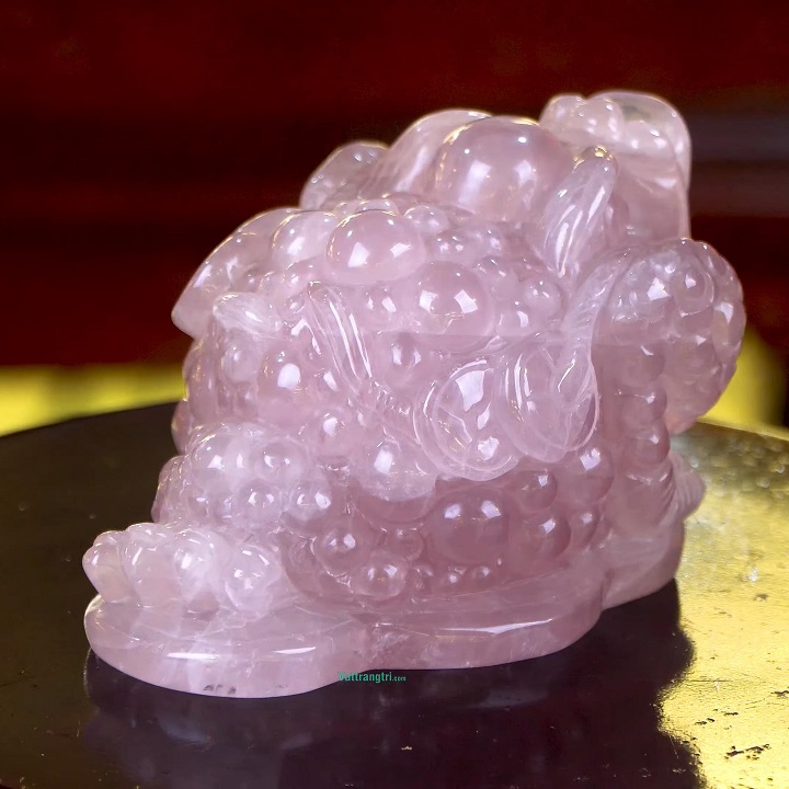 Cóc Thiềm Thừ Đá Thạch Anh Tím Tự Nhiên Trang Trí