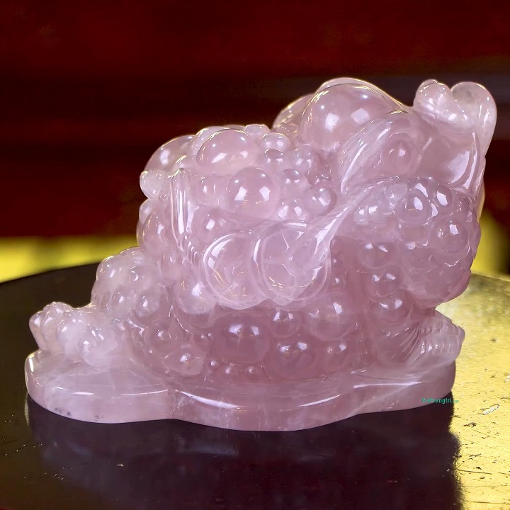 Cóc Thiềm Thừ Đá Thạch Anh Tím Tự Nhiên Trang Trí