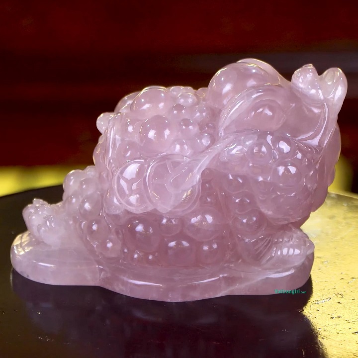 Cóc Thiềm Thừ Đá Thạch Anh Tím Tự Nhiên Trang Trí