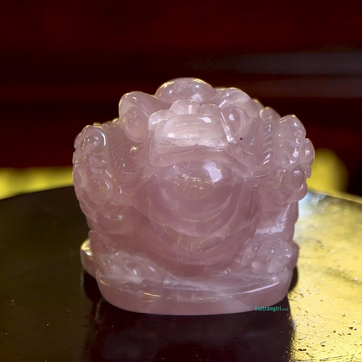 Cóc Thiềm Thừ Đá Thạch Anh Tím Tự Nhiên Trang Trí