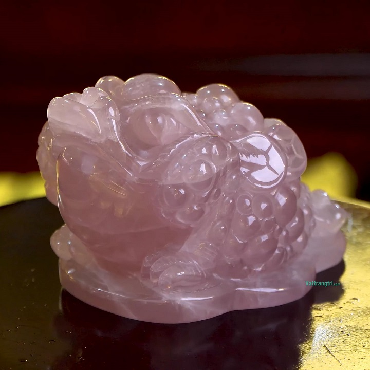 Cóc Thiềm Thừ Đá Thạch Anh Tím Tự Nhiên Trang Trí