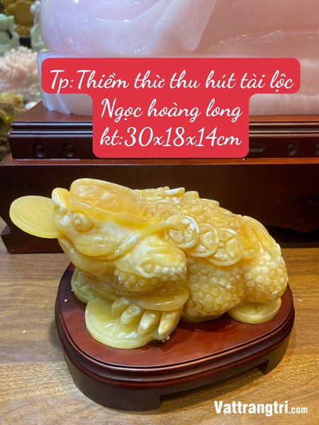 Cóc Thiềm thừ thu hút tài lộc Ngọc hoàng long 30cm