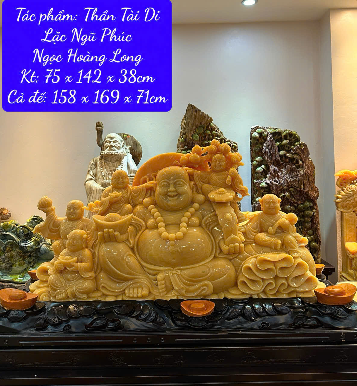 Thần Tài Di Lặc Ngũ Phúc Ngọc Hoàng Long - Tài Lộc Bình An Cho Gia Đạo