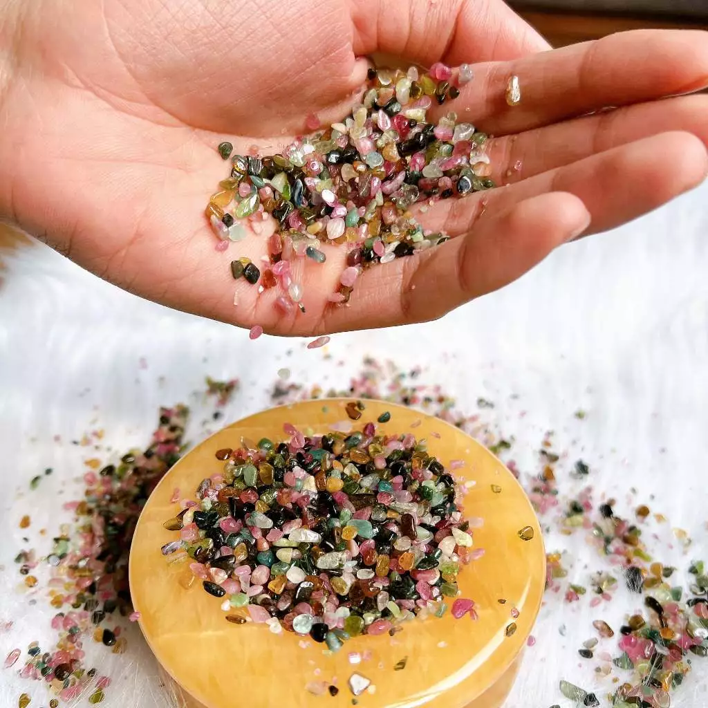 Đá Vụn Tourmaline Đa Sắc Tự Nhiên