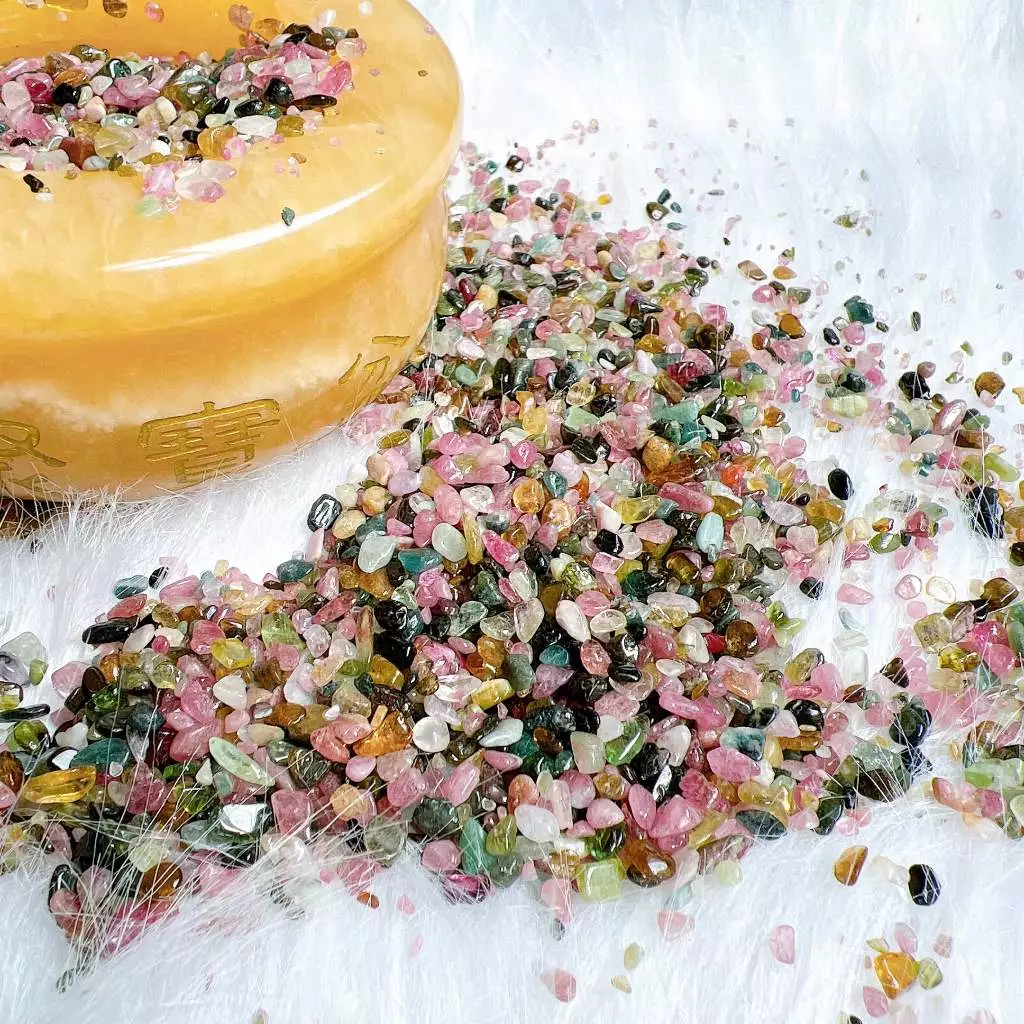 Đá Vụn Tourmaline Đa Sắc Tự Nhiên