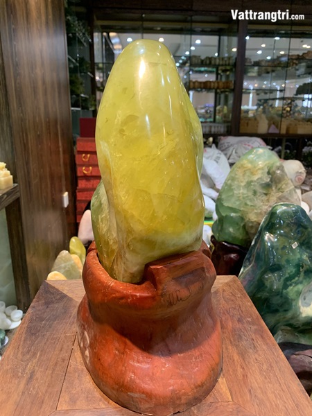 Đại cảnh đá quý thạch anh vàng vip 42cm