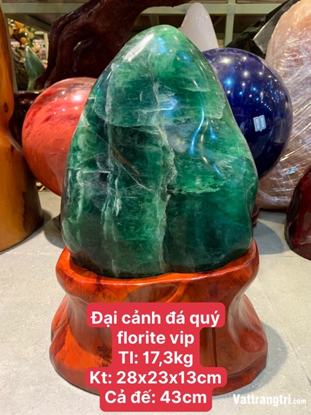 Đại cảnh núi đá quý fluorite vip 43cm