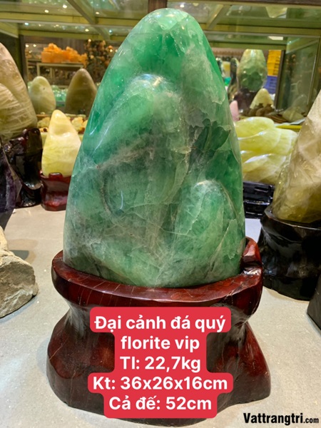 Đại cảnh núi đá quý fluorite vip 52cm