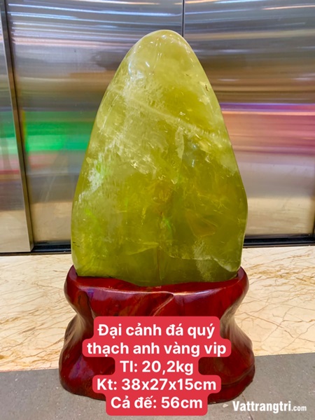 Đại cảnh thạch anh vàng siêu vip 56cm