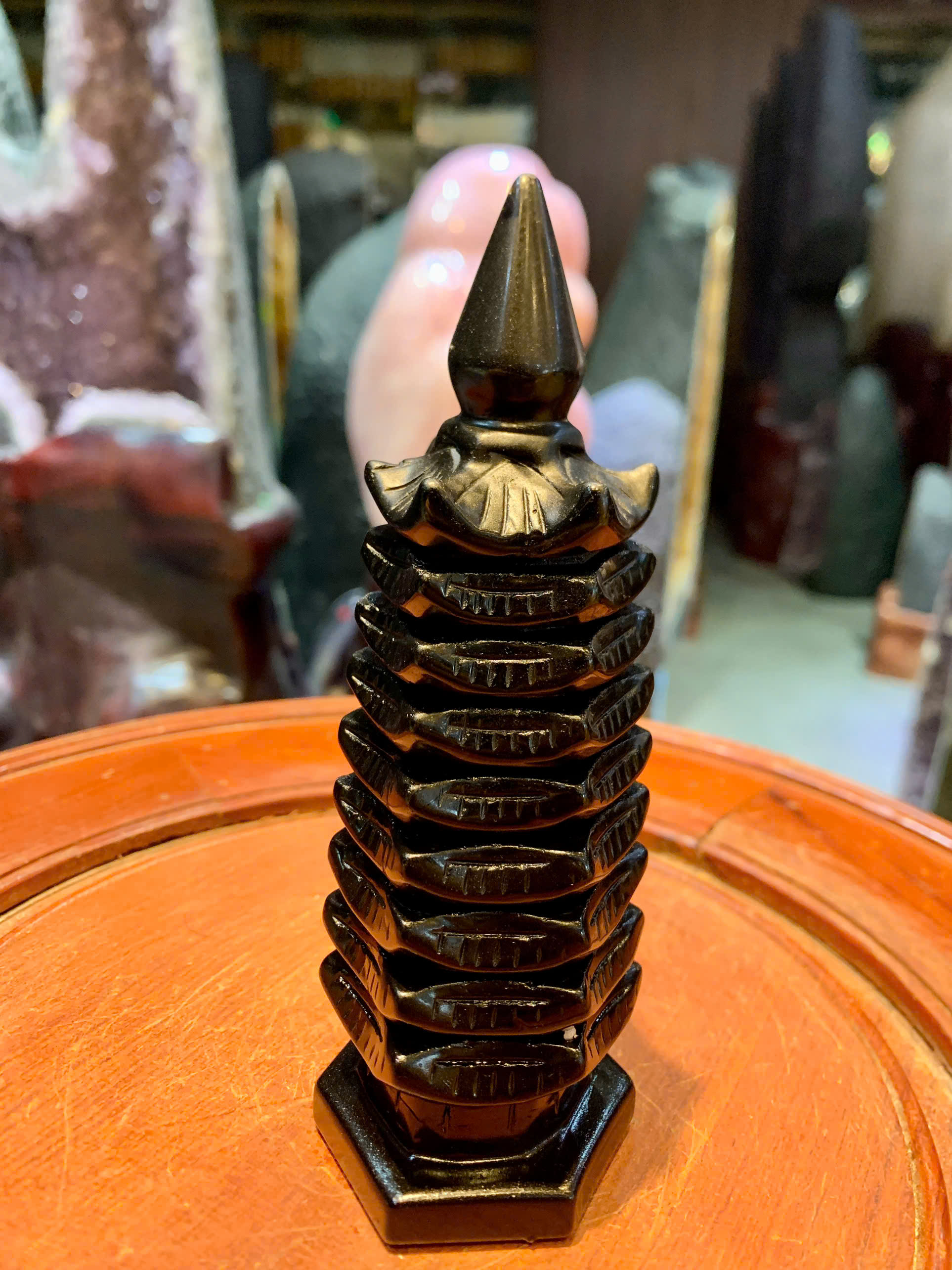 Tháp Văn Xương Ngọc Onyx Đen 9 Tầng Tuyệt Tác Khai Mở Bứt Phá Công Danh