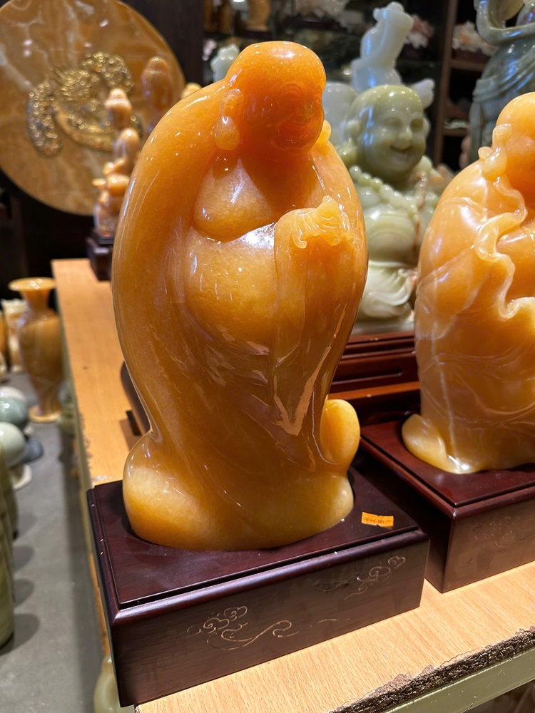 Di Lặc Chúc Phúc Ngọc Hoàng Long 30cm